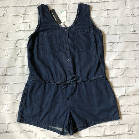 NWT Mavi X Tencel Krista Denim Romper - Picture 2 of 9